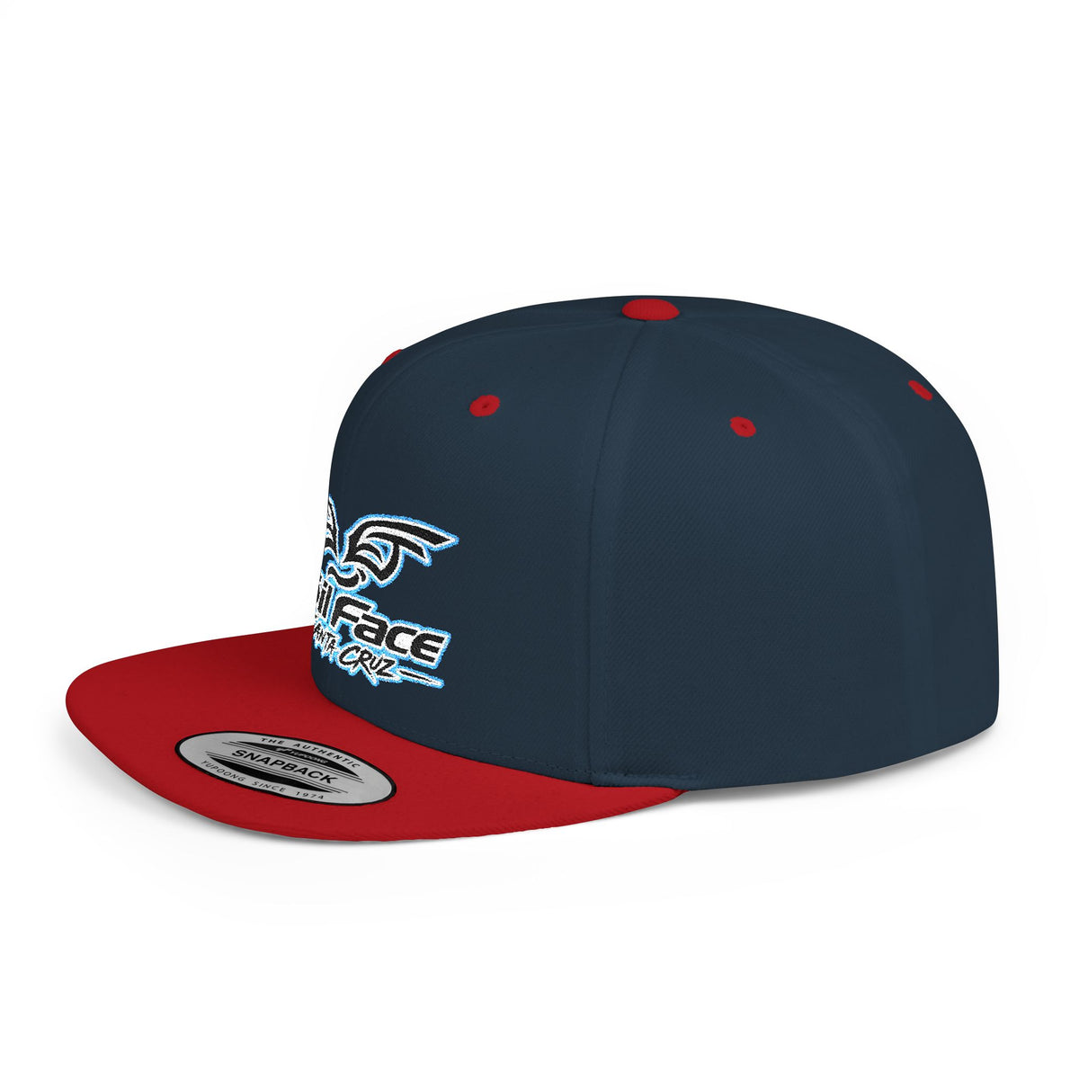 Foil Face Santa Cruz Flat Bill Snapback Hat — Coastal Surf Streetwear Cap