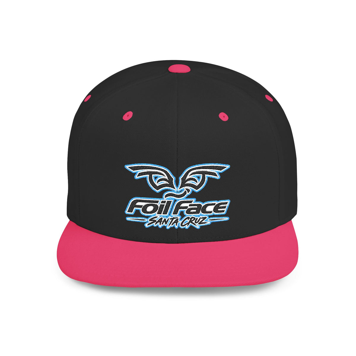 Foil Face Santa Cruz Flat Bill Snapback Hat — Coastal Surf Streetwear Cap
