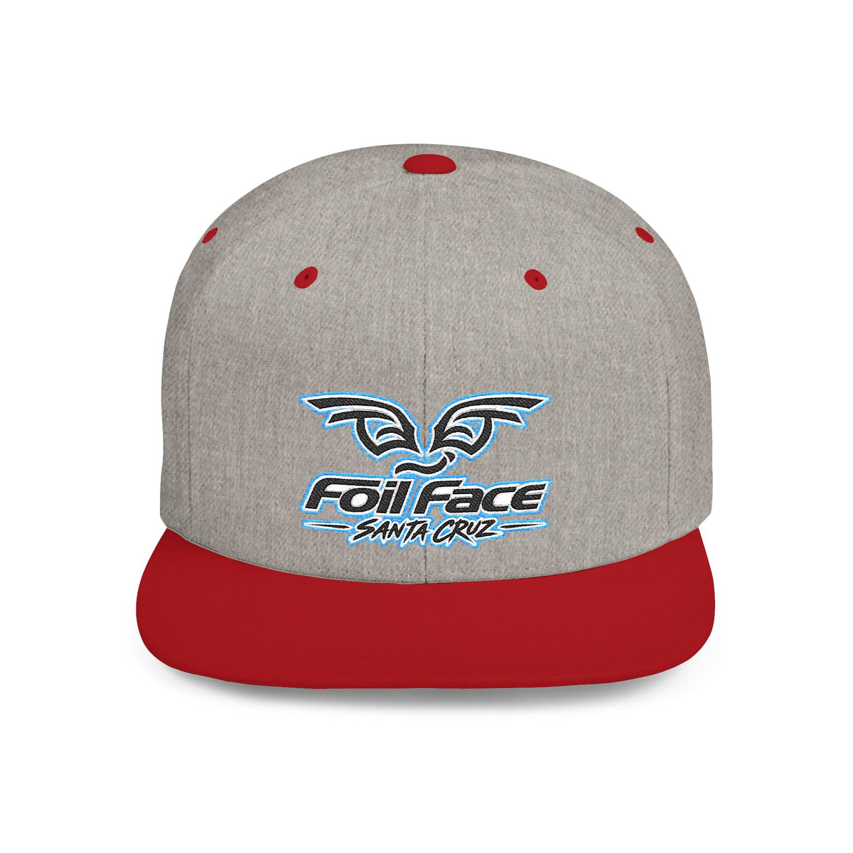 Foil Face Santa Cruz Flat Bill Snapback Hat — Coastal Surf Streetwear Cap