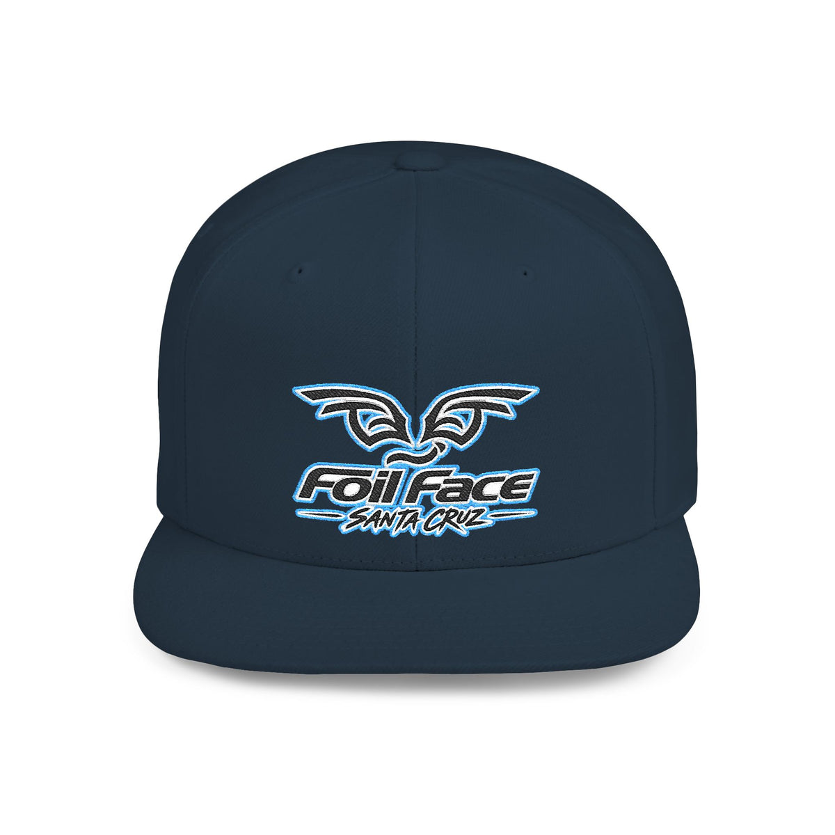 Foil Face Santa Cruz Flat Bill Snapback Hat — Coastal Surf Streetwear Cap