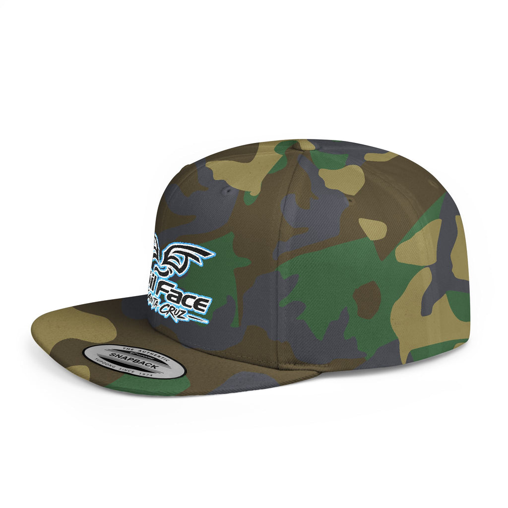 Foil Face Santa Cruz Flat Bill Snapback Hat — Coastal Surf Streetwear Cap