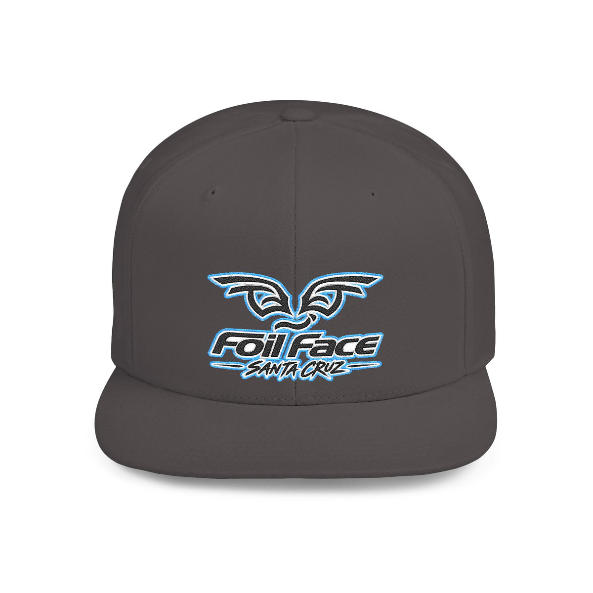 Foil Face Santa Cruz Flat Bill Snapback Hat — Coastal Surf Streetwear Cap