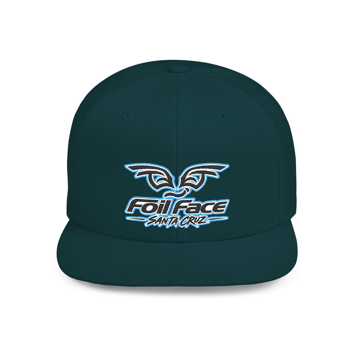 Foil Face Santa Cruz Flat Bill Snapback Hat — Coastal Surf Streetwear Cap