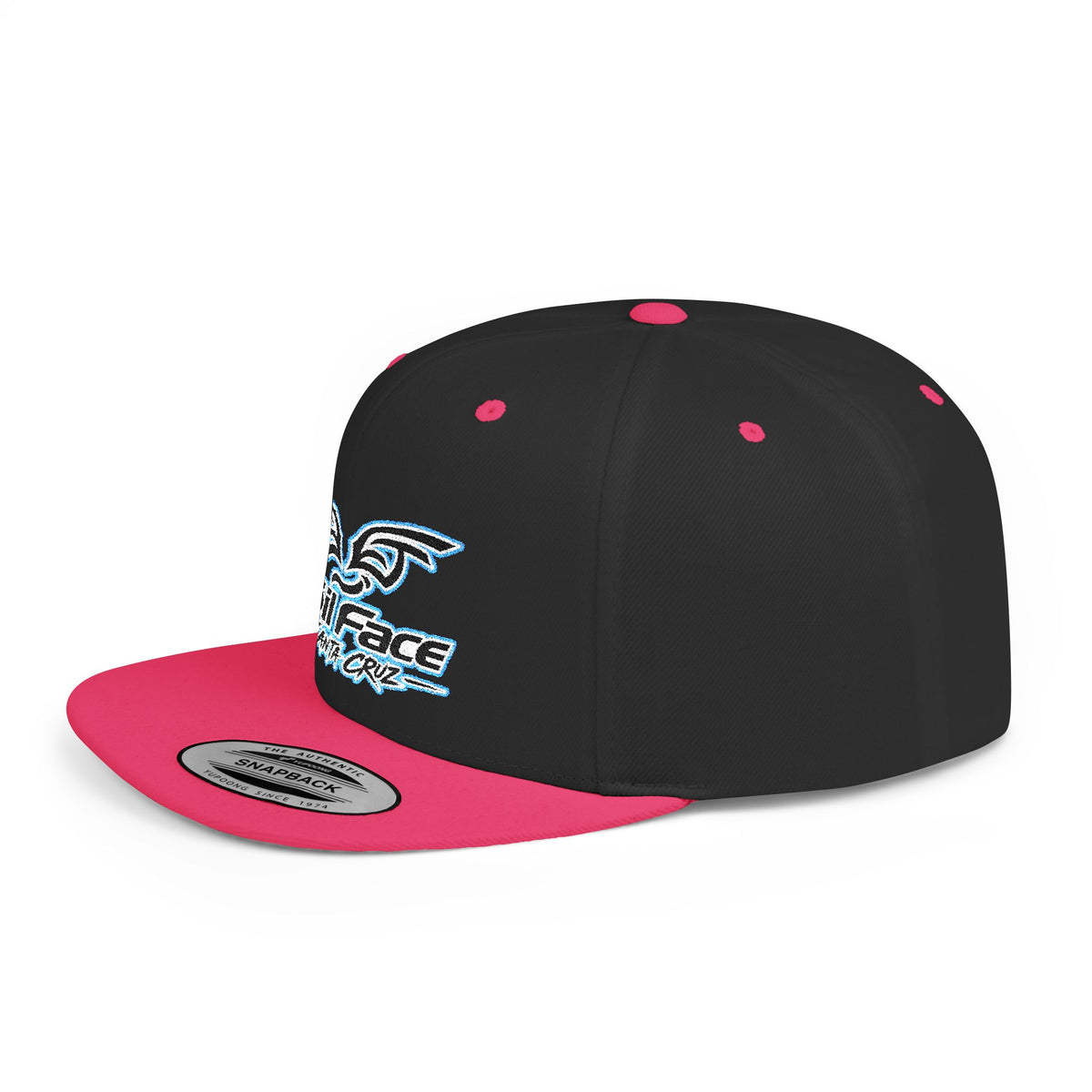 Foil Face Santa Cruz Flat Bill Snapback Hat — Coastal Surf Streetwear Cap