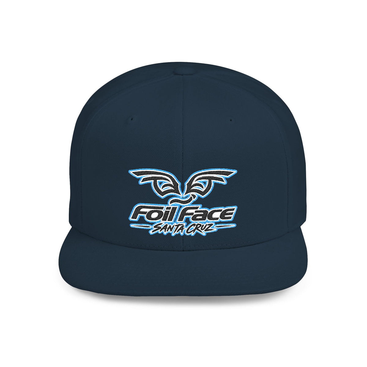 Foil Face Santa Cruz Flat Bill Snapback Hat — Coastal Surf Streetwear Cap