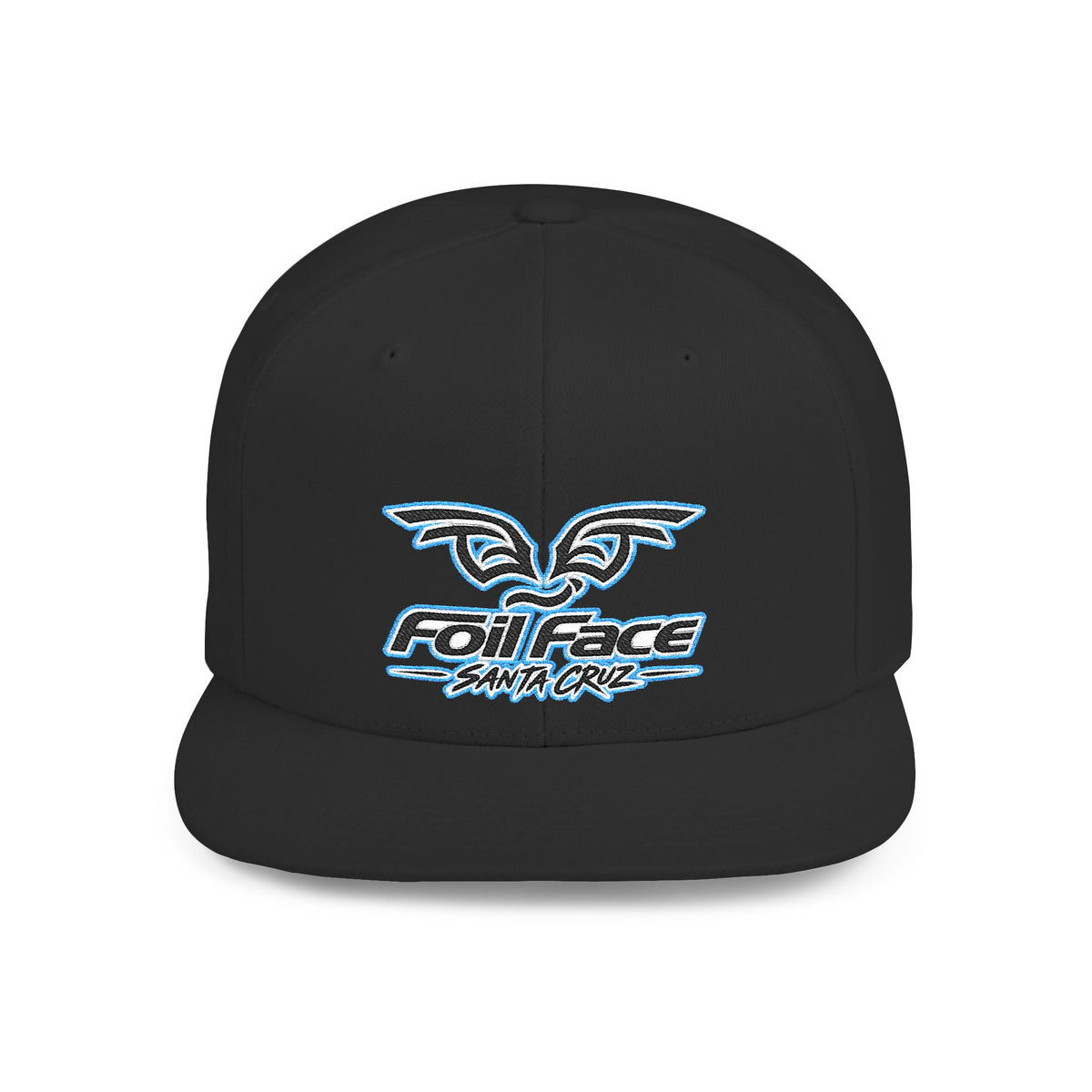 Foil Face Santa Cruz Flat Bill Snapback Hat — Coastal Surf Streetwear Cap