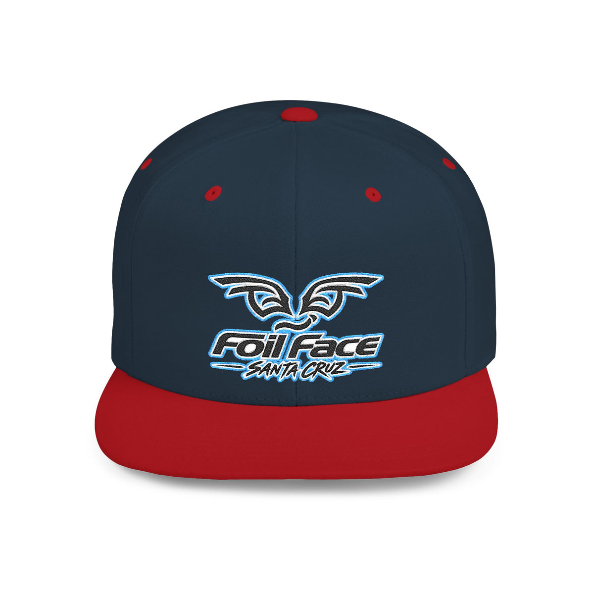 Foil Face Santa Cruz Flat Bill Snapback Hat — Coastal Surf Streetwear Cap