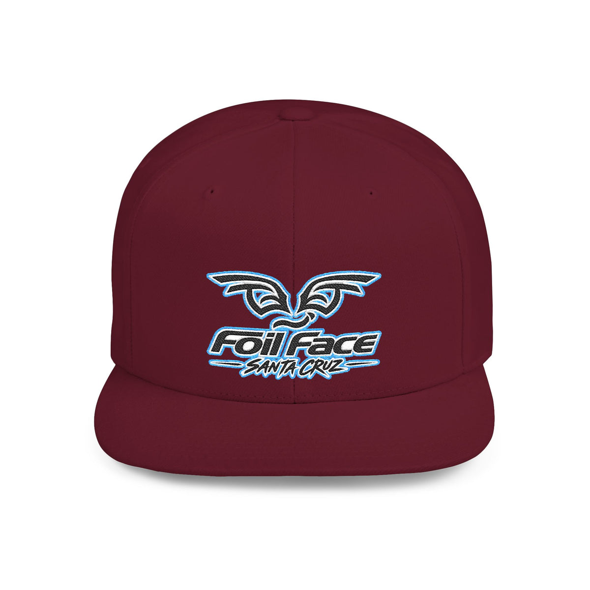 Foil Face Santa Cruz Flat Bill Snapback Hat — Coastal Surf Streetwear Cap