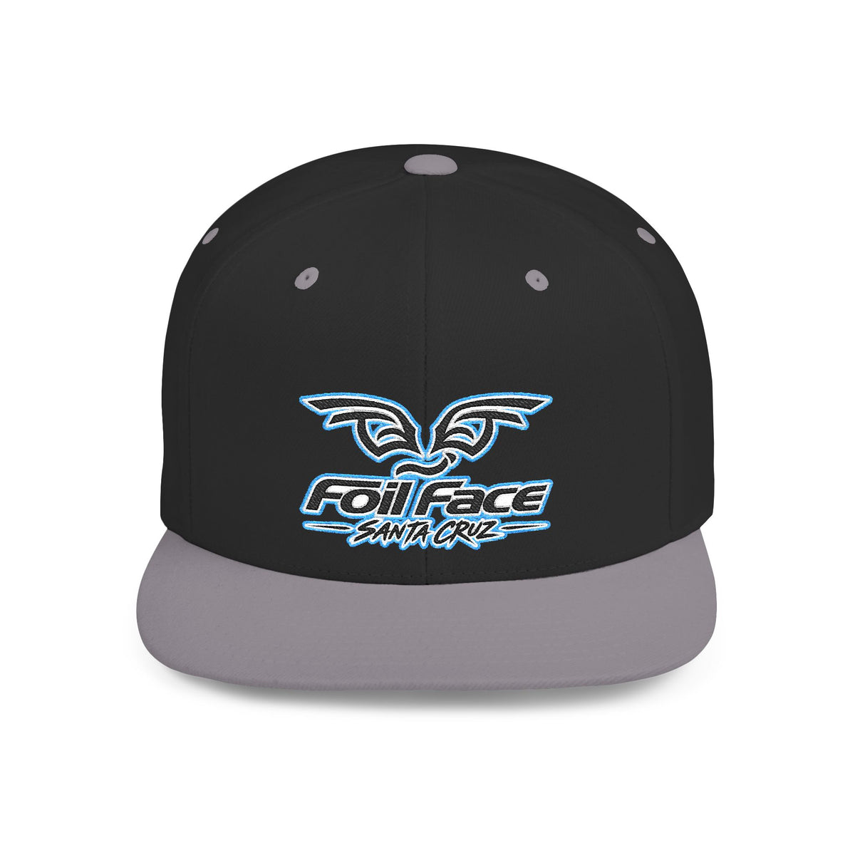 Foil Face Santa Cruz Flat Bill Snapback Hat — Coastal Surf Streetwear Cap
