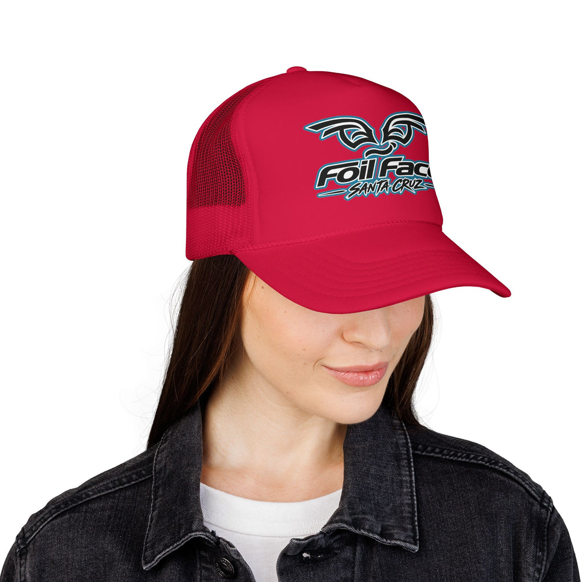 Foil Face Santa Cruz Trucker Hat