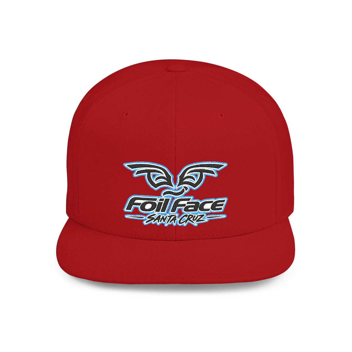 Foil Face Santa Cruz Flat Bill Snapback Hat — Coastal Surf Streetwear Cap