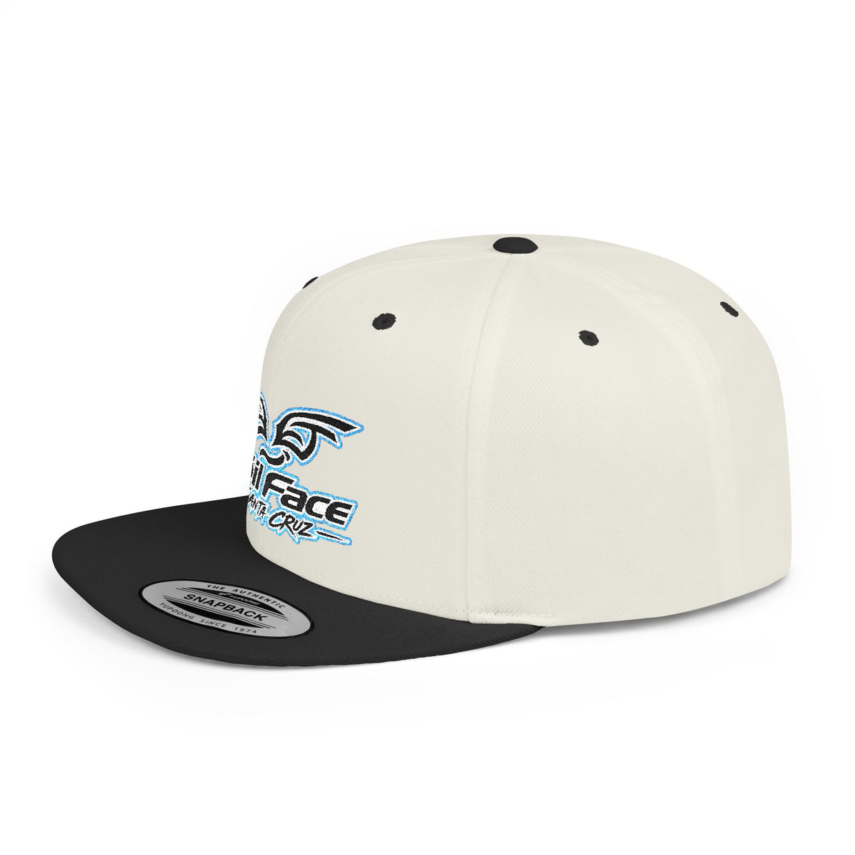 Foil Face Santa Cruz Flat Bill Snapback Hat — Coastal Surf Streetwear Cap