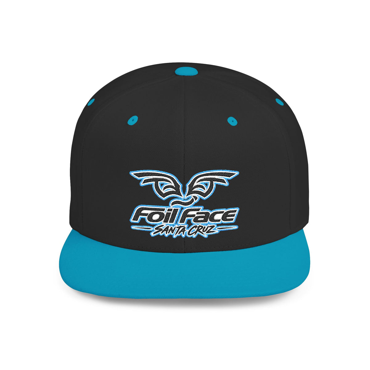Foil Face Santa Cruz Flat Bill Snapback Hat — Coastal Surf Streetwear Cap