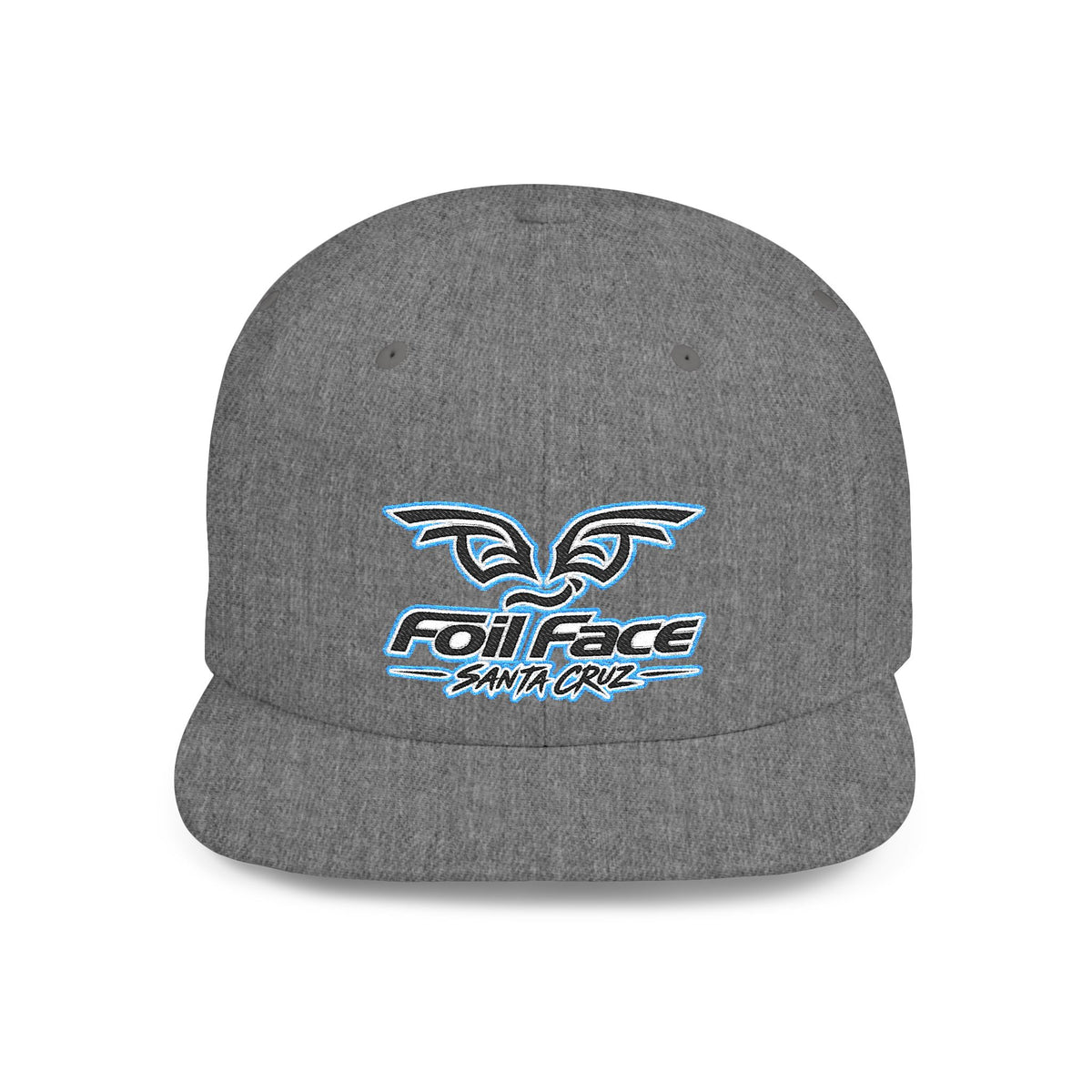 Foil Face Santa Cruz Flat Bill Snapback Hat — Coastal Surf Streetwear Cap
