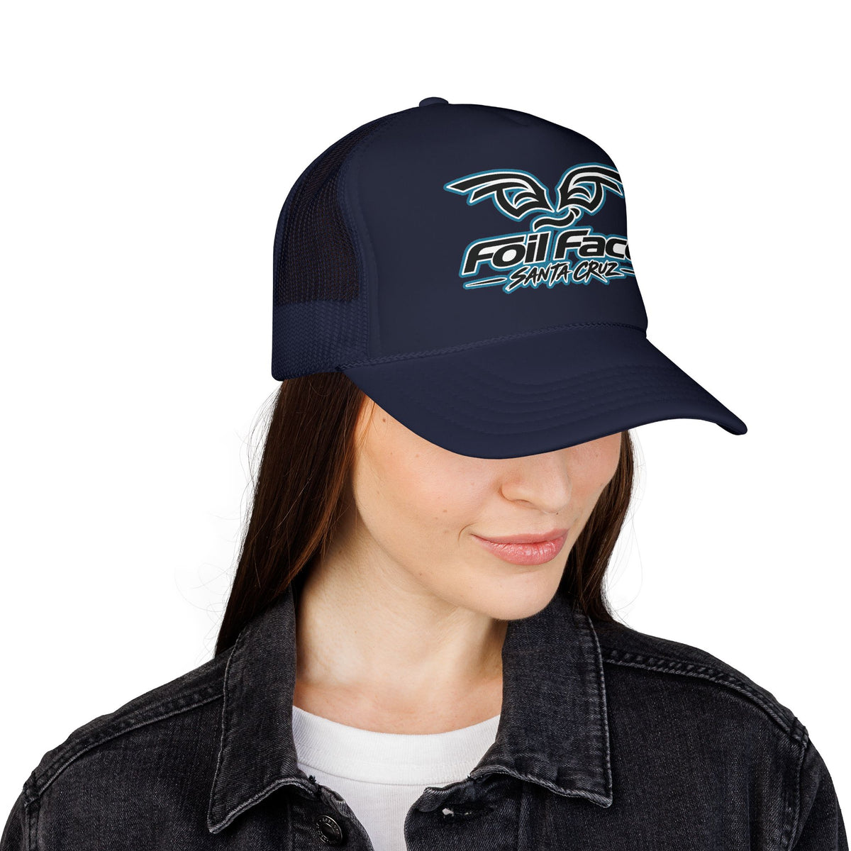 Foil Face Santa Cruz Trucker Hat