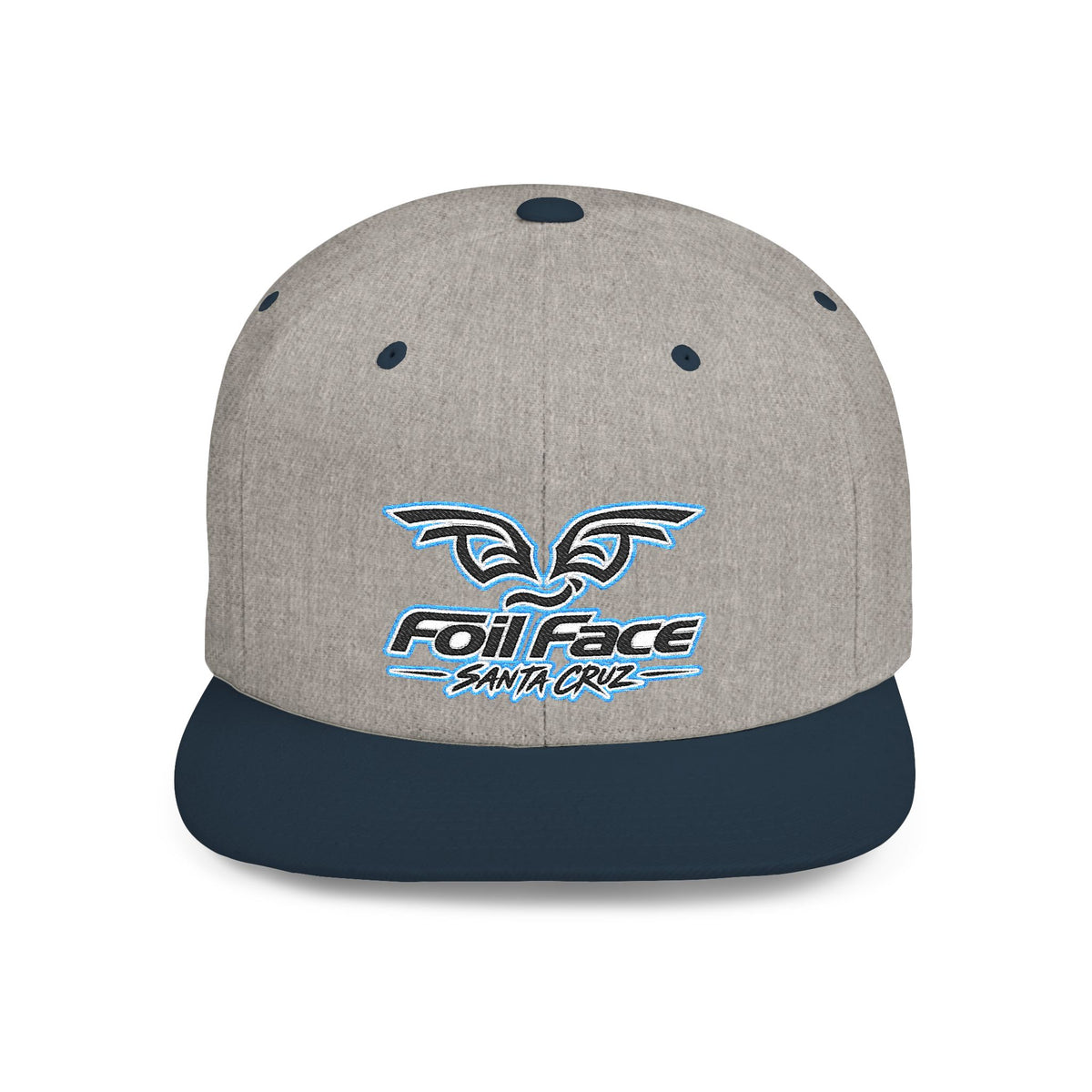 Foil Face Santa Cruz Flat Bill Snapback Hat — Coastal Surf Streetwear Cap