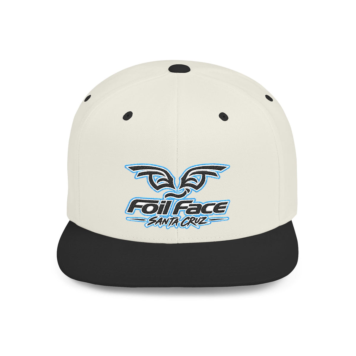 Foil Face Santa Cruz Flat Bill Snapback Hat — Coastal Surf Streetwear Cap