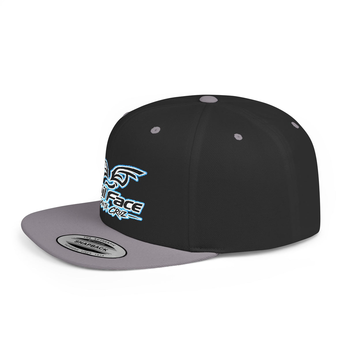 Foil Face Santa Cruz Flat Bill Snapback Hat — Coastal Surf Streetwear Cap
