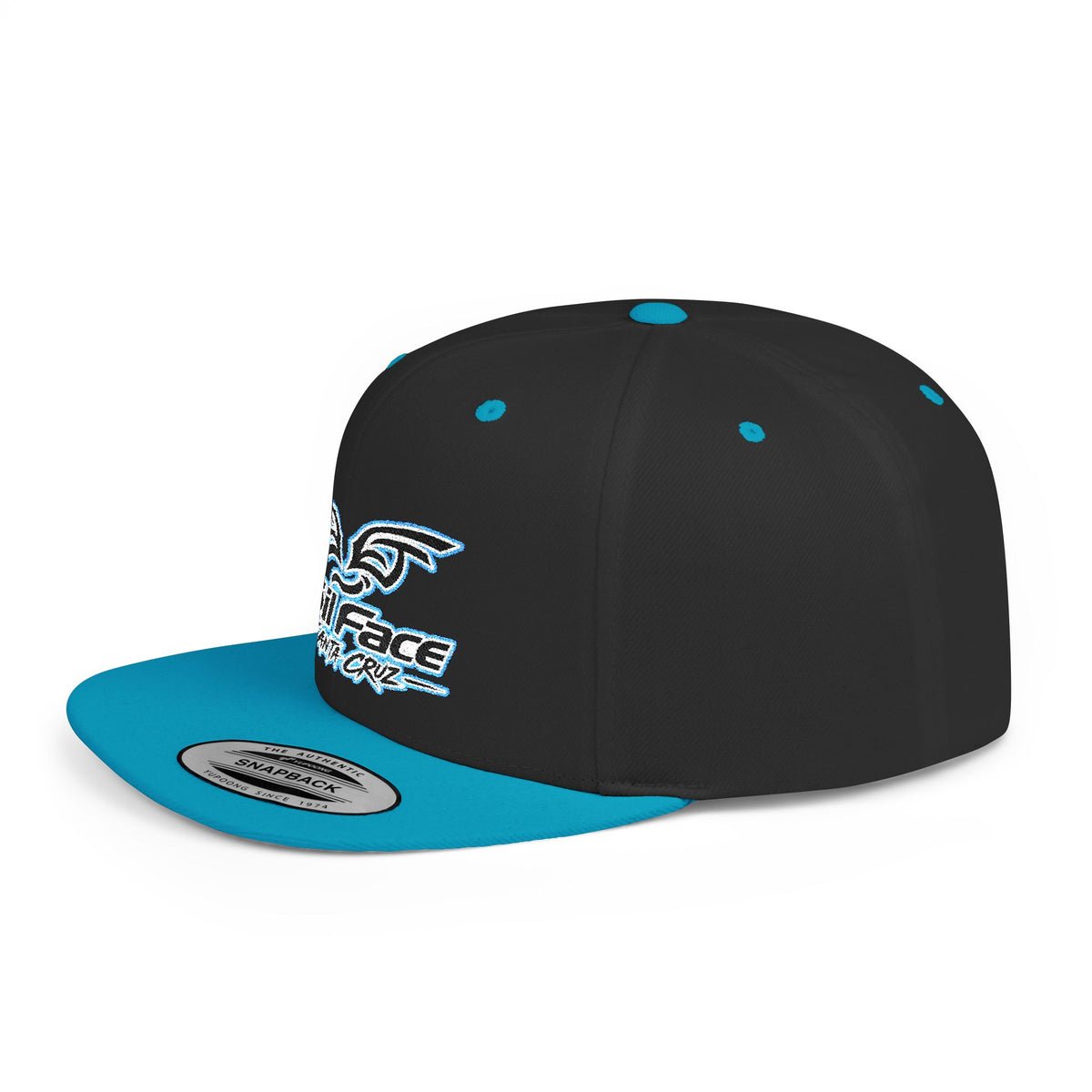 Foil Face Santa Cruz Flat Bill Snapback Hat — Coastal Surf Streetwear Cap