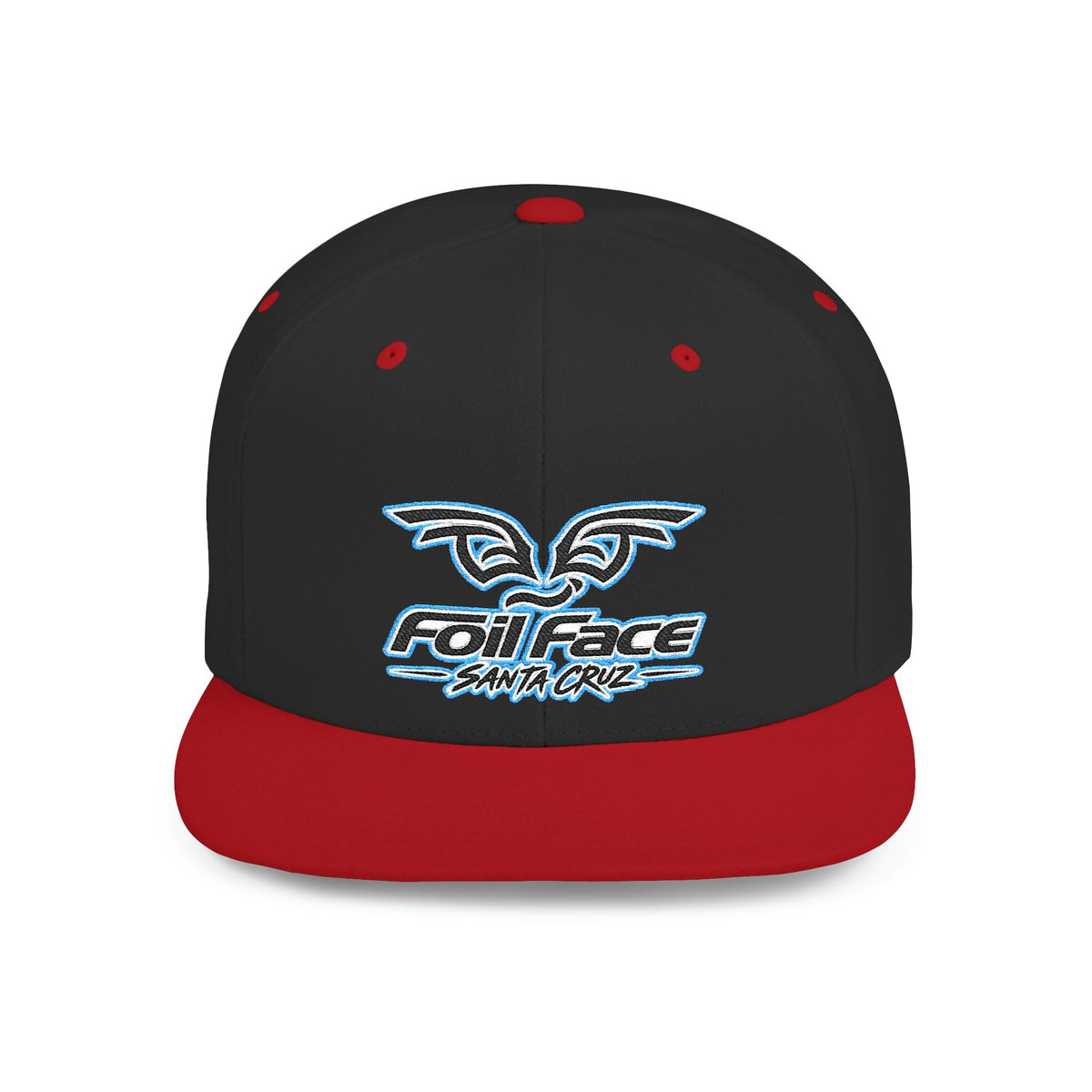 Foil Face Santa Cruz Flat Bill Snapback Hat — Coastal Surf Streetwear Cap